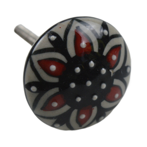 Rounded Multi Color Decor Design <b>Ceramic</b> <b>Knobs</b> Best for Multiple Wood Furniture Decorative Design Cabinet <b>Knobs</b> - Product Image 2