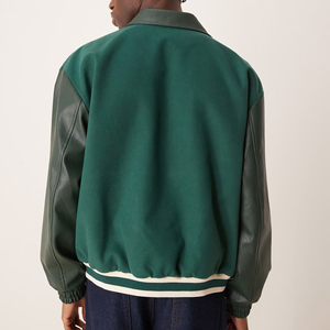 Chaqueta Varsity Ligera y Elegante para Hombre con Diseño de Cuello Alto, Perfecta para Usar Solo en Clima Fresco - Product Image 6