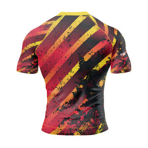High Quality 100% Polyester MMA <b>Rash</b> <b>Guard</b> <b>BJJ</b> 2026 Design Your Own Unisex Short Sleeve Quick Dry Martial Arts Wear Breathable - Product Image 2