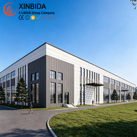 Entrepôt en acier préfabriqué écologique haute résistance, bâtiment d'entrepôt à structure métallique pour le stockage industriel de marchandises en vrac
