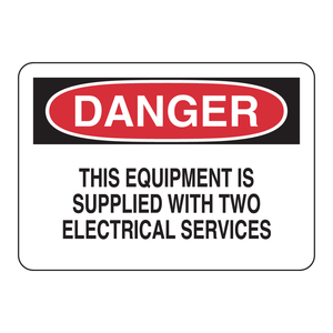 Panneau de signalisation Brady Danger Electrical Services 7x10 pouces, imprimé UV sur plaque PC pour zones de sécurité industrielle - Product Image 3