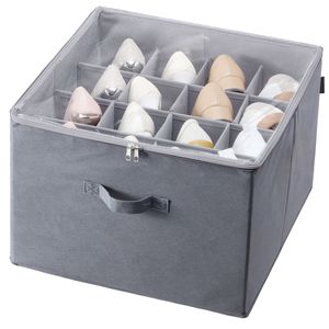 Contenitore Portascarpe da Sottoletto con 16 Scomparti e Divisori Regolabili, Organizzatore per Sandali - Product Image 1