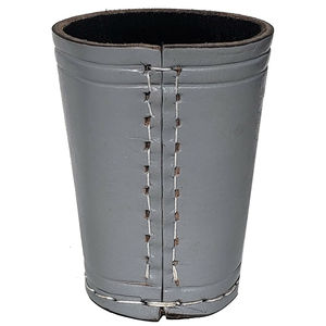 Gobelet à dés personnalisé noir, fait main, promotionnel, économique, imprimé, écologique, durable, lot de 10, avec shaker en velours vert - Product Image 3