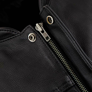 Chaleco Clásico de Cuero para Motociclista, Estilo Club Atemporal, para Hombre - Product Image 6