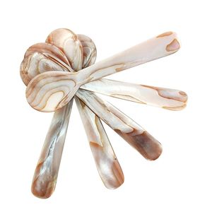 Cuchara de Nácar Natural para Postre, Cuchara de Concha Hecha a Mano, Ecológica, Cuchara de Cocina para Postre, Proveedor al por Mayor - Product Image 1