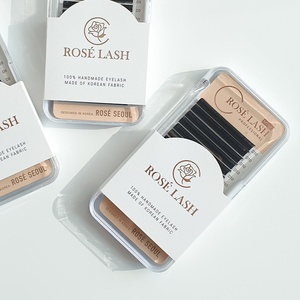 Extensions de cils naturels en vison noir mat et doux, extensions de cils en soie de vison noir mat 0.07 pour volume - Product Image 4