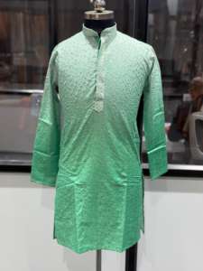 Kurta pour homme tendance et élégant, best-seller, avec broderie de sequins de qualité supérieure, idéal pour les mariages ou les réceptions, à prix avantageux - Product Image 5