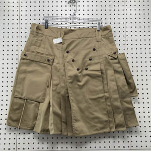 ยูทิลิตี้คิลท์ส กางเกงคิลท์สีกากี ไซส์ผู้ชาย 36 กระเป๋า กระดุมแป๊กหนา จีบแบบโกธิค หนักแน่นพิเศษ รุ่น 2026 - Product Image 2