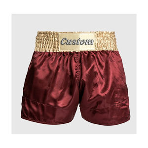 Shorts de Muay Thai décontractés pour femmes avec broderie personnalisée de couleur unie - Product Image 1