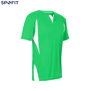 Camiseta Deportiva de Fútbol Roja para Hombre, Manga Corta, Cuello en V, Poliéster que Absorbe la Humedad, Corte Regular para Adultos - Product Image 4