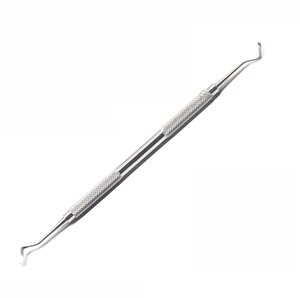 Dental Gingival Margin Trimmer Scaler Stainless Steel Knurled Grip Manual Periodontal Instrument Class I Silver - Product Image 4