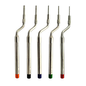 Kit d'osteotomes chirurgicaux manuels de haute qualité en acier inoxydable allemand pour lifting sinusal dentaire, marteau chirurgical, osteotomes droits, décalés et concaves - Product Image 2
