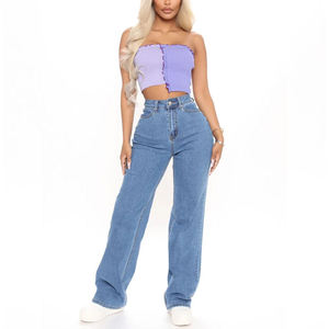 Pantalones Vaqueros de Moda para Mujer, de Alta Calidad, Nuevos Modelos, Estilo Baggy, Cintura Alta, Talla Grande - Product Image 3