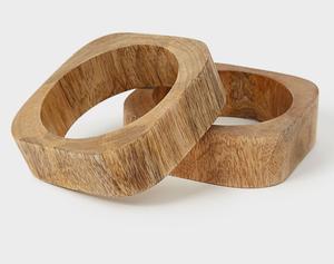 Bracelets en bois naturel imperméables de qualité supérieure pour femmes, finition élégante et lisse, bijoux en bois personnalisables conçus pour - Product Image 4