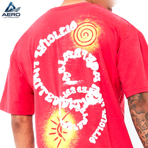 Ensemble de t-shirt et short pour homme de haute qualité, manches courtes, rouge, été, imprimé graphique, tissu épais, streetwear unisexe - Product Image 3