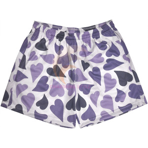 Shorts de sport pour garçons avec logo personnalisé, 100% polyester, motif floral, taille élastique, style décontracté, grande taille, shorts en mesh pour hommes avec poche - Product Image 5