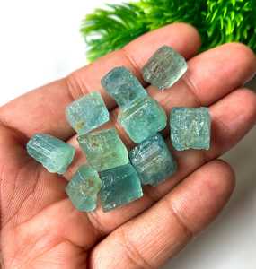 Cristales de Aguamarina Natural en Bruto, Piedra Preciosa Azul Brasileña de Calidad Facetada, Piedra Curativa para la Fabricación de Joyas, Suministro al por Mayor - Product Image 4