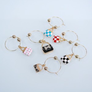 <b>Wine</b> Accessories Purse Shape <b>Wine</b> <b>Glass</b> Charm Decoration Gift <b>Set</b> <b>of</b> <b>6</b> Decorative <b>Wine</b> <b>Glass</b> Identifier Goblet Stem Marker Charm - Product Image 5