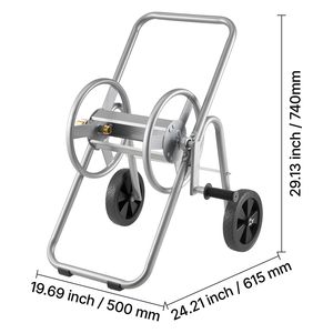 Carrello Avvolgitubo da Giardino con Ruote, per Tubi da 175ft (5/8in) e 200ft (15m), Robusto, con Ruota Esclusiva Inclusa - Product Image 6