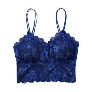Bralette d'été en dentelle sans couture pour femme, débardeur dos nu avec lingerie sexy push-up, logo sur le bonnet, haut court de sport, lingerie intime avec logo sur le bonnet - Product Image 3