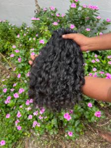 Raw Indian Natural Hair Cuticle Aligned Double Weft Machine Made Kinky Curl <b>Human</b> Hair <b>Wigs</b> for Black Women Premium Quality - Product Image 3