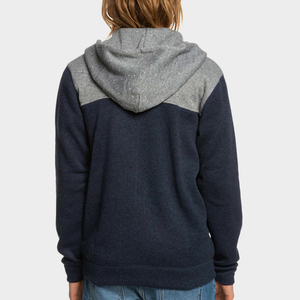 <b>Men's</b> Premium Fleece <b>Hoodie</b> 2026 Colorblock <b>Zip</b> Up <b>Hoodie</b> Navy Blue <b>Grey</b> Custom Logo Outdoor Casual Streetwear Sweatshirt HD - Product Image 5