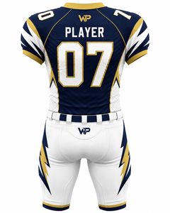 Maillot de football américain WARPRO ELITE pour homme, col en V, sublimé, manches courtes, ajusté, anti-transpiration, toutes saisons - Product Image 4