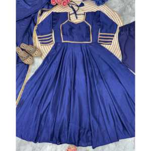 Vestido y pantalón Anarkali de diseñador para mujer con Dupatta Exquisito conjunto de ropa de fiesta para ocasiones elegantes - Product Image 2