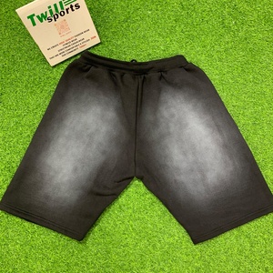 2025 High Street Vintage Designer Noir Hommes Polaire Coton Shorts Haute Qualité Stock Sunfaded Acide Lavé Unique Vintage Style - Product Image 4