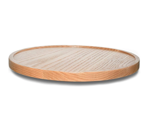 Plato giratorio Lazy Susan de madera de acacia con soporte de exhibición, muestra gratuita para almacenamiento de platos - Product Image 1