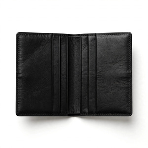 Porte-cartes en cuir véritable fin et minimaliste avec blocage RFID, multi-emplacements, marron, pour cartes de crédit et de visite, usage quotidien, de BD - Product Image 5