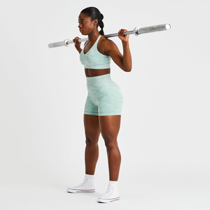 Nouvel Arrivage Short de Yoga Femme en Polyester/Spandex Longueur Cuisse Taille Moyenne Couleur Unie Logo Personnalisé OEM Style Urbain - Product Image 6