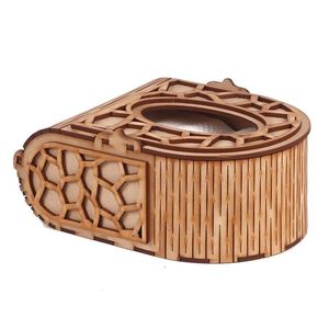 Modern Eco-friendly Wooden Laser Cut Geometric Handmade <b>Tissue</b> Box Holder Decorative Table Decor for Home Party <b>Wedding</b> - Product Image 1