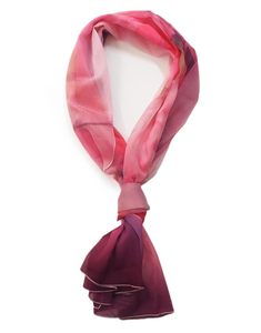 Écharpe en mousseline fine ombrée pour femmes, écharpes légères et tendance à motifs floraux - Product Image 1