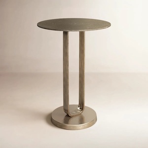 โต๊ะบาร์ทรงกลมดีไซน์เนอร์ ฐานรองรับสองชั้น ประหยัดพื้นที่ ทนทาน เหมาะสำหรับการตกแต่งบ้านสไตล์ร่วมสมัย - Product Image 5