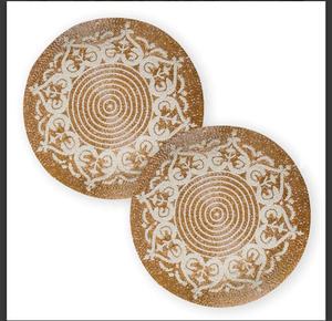 Unique <b>Beaded</b> Design Embroidered Glass Beads Round <b>Placemats</b> Wholesale Price Low MOQ Best Quality Handmade Individual <b>Placemats</b> - Product Image 2