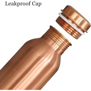 Certified Plain Copper <b>Water</b> <b>Bottle</b> Dishwasher Safe Leakproof <b>BPA</b> <b>Free</b> Health Hygiene Premium <b>Water</b> <b>Bottle</b> Made In India - Product Image 6