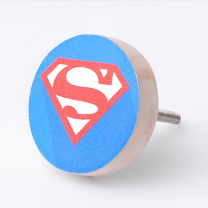 Poignées de tiroir Superman modernes en bois faites à la main, durables, multicolores, pour armoires, usage extérieur, entrepôt, cuisine - Product Image 6