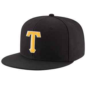 Gorra de Béisbol Negra de 6 Paneles con Bordado 'G' Rojo, Unisex, Casual, Ajustada, de Sarga de Algodón, Visera Plana - Product Image 2