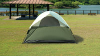 Tenda Dome Otomatis Polyester Lapis Ganda CAMPTOWN BJ-501 untuk 3-4 Orang, Satu Sentuhan, Keluarga, Musim Panas, Kemah, Tahan Air, Empat Musim
