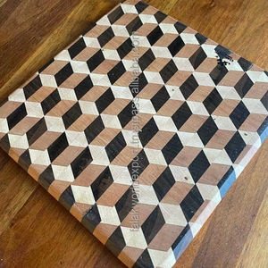 Tabla de cortar de madera de diseño único de alta calidad para el hogar, hoteles y restaurantes, utensilios de cocina, bloques de charcutería de FWE - Product Image 1