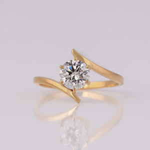 แหวนหมั้นเพชรทรงกลมเจียระไนแบบบริลเลียนท์ 1.5 กะรัต เพชรเพาะเลี้ยงในห้องปฏิบัติการ ทองคำขาว 14K รับรองโดย IGI สี DEF ความสะอาด VS1 VVS2 แหวนเพชรเม็ดเดี่ยว - Product Image 1