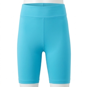 Shorts taille haute unis pour femmes, tissu lisse, coupe décontractée, confortables, pour un usage quotidien, vêtements décontractés à la mode pour femmes - Product Image 2