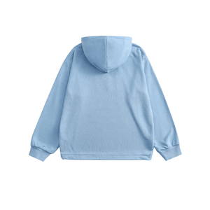 เสื้อฮู้ดดี้ทรงบ็อกซี่โอเวอร์ไซส์ ผ้าคอตตอนคุณภาพสูง พิมพ์ลายนูนแบบพัฟฟ์ พรีเมียม สำหรับผู้ชาย - Product Image 5