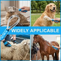 Brosse de toilettage réglable en acier inoxydable pour animaux de compagnie, grattoir à poils, lame anti-chute de poils pour chevaux, chiens et chats, outil d'élimination des poils d'animaux