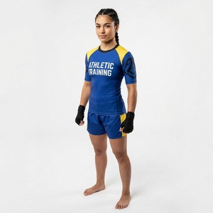 Camiseta de Entrenamiento de Artes Marciales de Manga Corta para Mujer, con Tela Ligera que Absorbe la Humedad, Colores Personalizados y Profesional - Product Image 6