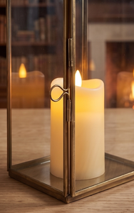 Lanternes à bougies en métal galvanisé de grande taille pour l'extérieur avec poignée en métal, lanterne en verre classique pour l'intérieur, pour mariage et fête - Product Image 4