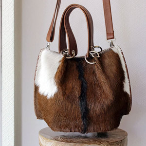 Sacs à main en cuir de vachette pour femmes, design tendance, prix bas, grande capacité, sac à main en cuir de vachette véritable pour femmes - Product Image 4