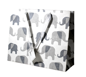 Bolsa de Regalo Premium con Asas de Cinta de Satén a Juego, Impresión en Dos Colores sobre Papel Hecho a Mano con Algodón Reciclado - Product Image 2