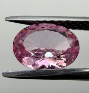Pierre précieuse naturelle Spinelle, pierre brute, bijou, coupe ovale, facettée, rose, 1,78 carats, cadeau pour collectionneur - Product Image 4